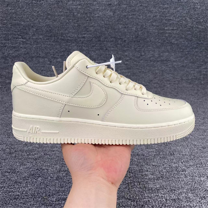 Women's Air Force 1 Cream Shoes Top 0263